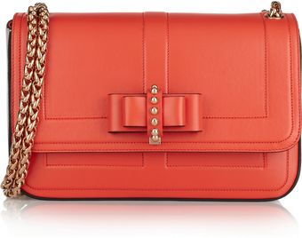 Christian Louboutin Small Bow Embellished Leather Shoulder Bag - Lyst