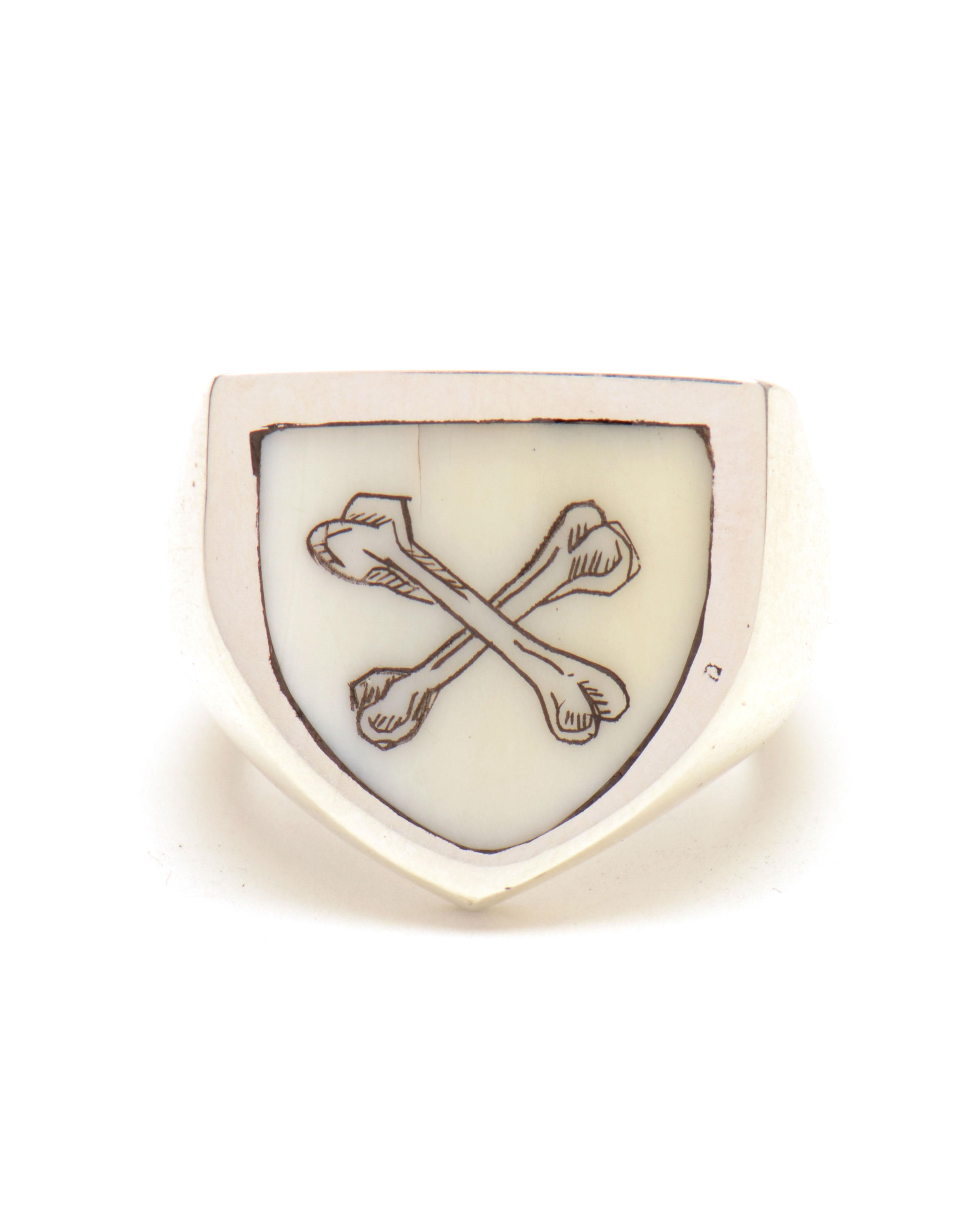 Duffy Sterling Silver Engraved Ring in Silver Lyst