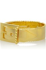 Eddie Borgo Gold Plated Buckle Bracelet