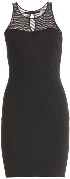 Emilio Pucci Stretch Dress with Mesh Yoke - Lyst