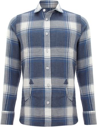 Farrell Long Sleeve Check Shirt - Lyst