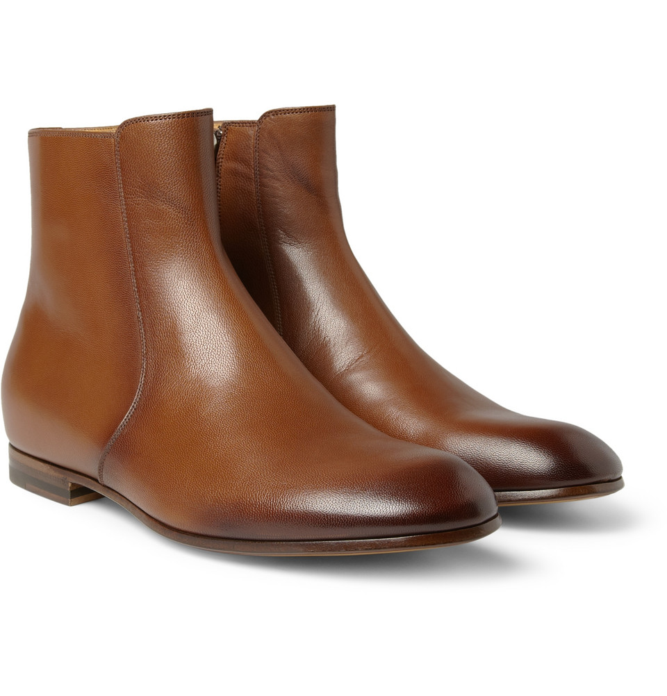 mens brown gucci boots