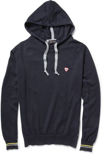 John Smedley Carpenter Knitted Sea Island Cotton Hoodie - Lyst