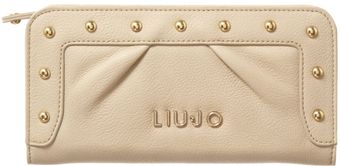 Liu Jo New Good Luck Studded Ziparound Purse - Lyst