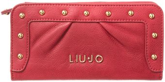 Liu Jo New Good Luck Studded Ziparound Purse - Lyst
