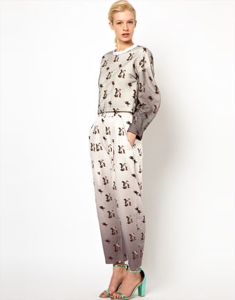Louise Amstrup Trousers in All Over Print - Lyst