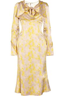 L'Wren Scott Printed Textured Silk Dress - Lyst