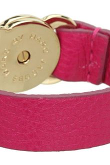 Marc By Marc Jacobs Large Turnlock Leather Bracelet - Lyst