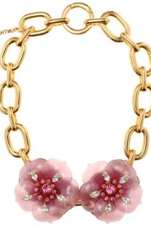 Miu Miu Necklace with Oversized Flower Embellishment - Lyst