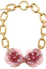 Miu Miu Necklace with Oversized Flower Embellishment