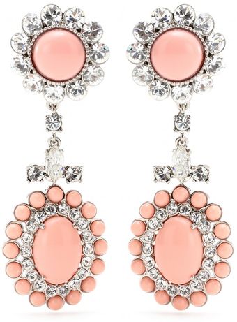 Miu Miu Clipon Drop Earrings - Lyst