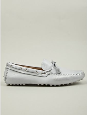 Moschino Cheap & Chic Men's Sergio Silver Driving Shoe - Lyst