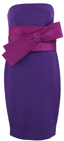 Notte By Marchesa Strapless Waist Detail Dress - Lyst