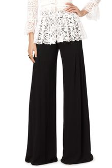 Oscar de la Renta Wide Leg Pant - Lyst