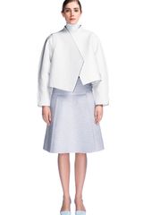 Proenza Schouler Ostrich Wrap Skirt with Side Buckle