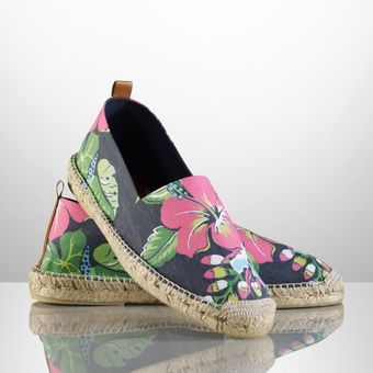 Ralph Lauren Bowsworth Floral Espadrille - Lyst