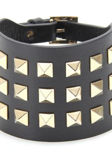 Valentino Rockstud Leather Bracelet - Lyst