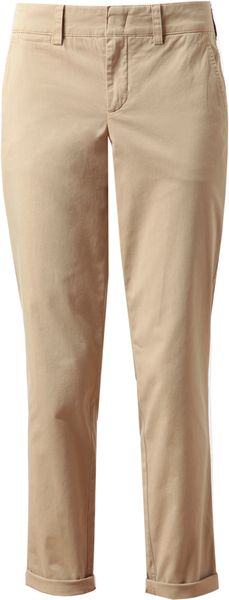 Vince Cropped Cotton Chinos - Lyst