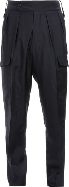 Yves Saint Laurent Tailored Silk Cargo Trousers - Lyst
