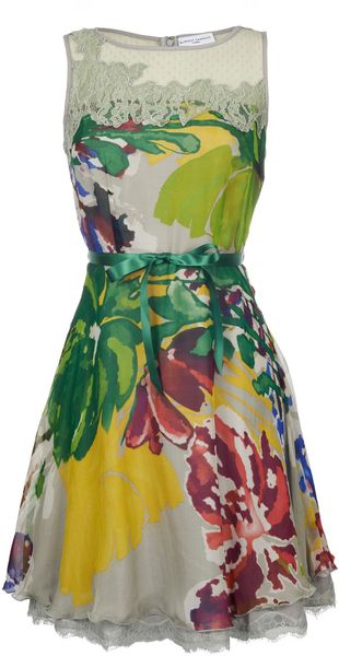 Almost Famous Big Flower Print Dress - Lyst