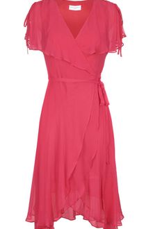 Almost Famous Chiffon Wrap Dress - Lyst