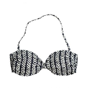 J.Crew Herringbone Stripe Bandeau Top - Lyst