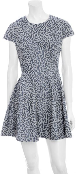 Lover Sphinx Leather Mini Dress - Lyst