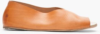 Marsell Tan Leather Strambo Sfoder Slip Ons - Lyst