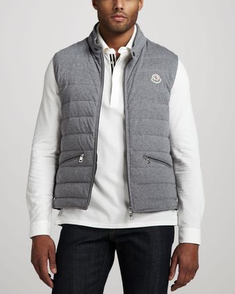 Moncler Cotton Puffer Vest - Lyst