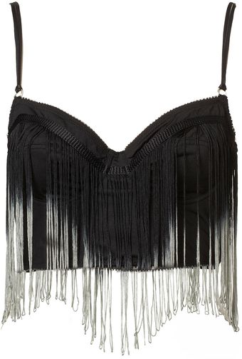 Topshop Ombre Fringe Bralet - Lyst