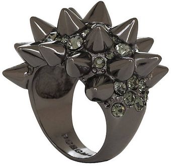 BCBGMAXAZRIA Pave Spike Ring - Lyst