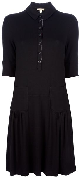 Burberry Brit Jersey Shirt Dress - Lyst