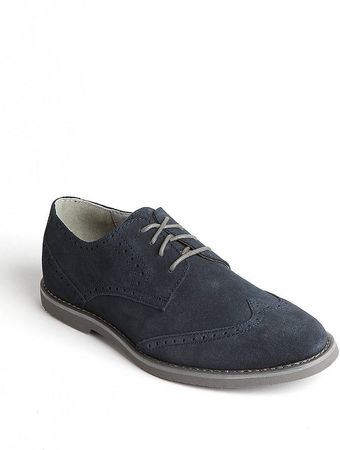 Calvin Klein Faxon Suede Wingtip Oxfords - Lyst