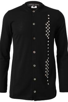 Comme Des Garçons Studded Wool Cardigan - Lyst