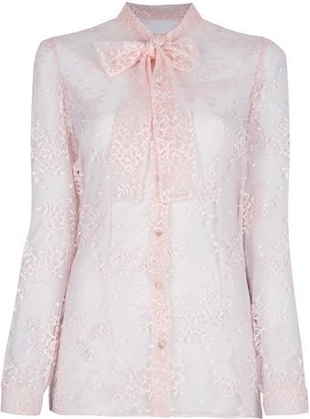 Dolce & Gabbana Sheer Blouse - Lyst