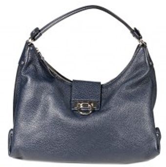 Ferragamo Fanisa Hammered Leather Hobo - Lyst