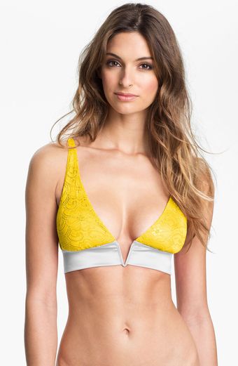 Free People Tiny Daisy V-Wire Soft Cup Bra - Lyst