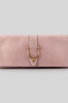 Gucci Large Stirrup Leather Clutch Bag - Lyst