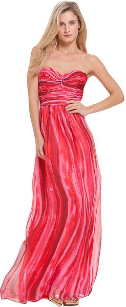 Laundry By Shelli Segal Geranium Sweetheart Neckline Dress - Lyst