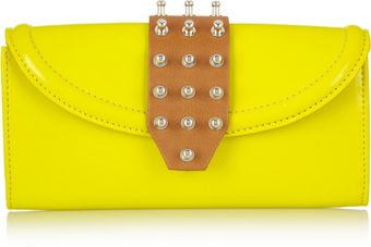 McQ by Alexander McQueen Studded Patent Wallet - Lyst