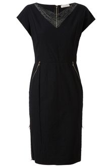 Nina Ricci Stretch Cotton and Lace Pencil Dress - Lyst
