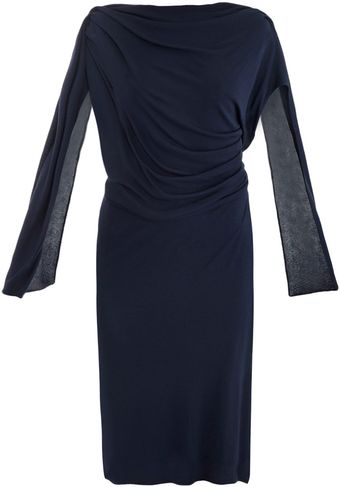 Osman Yousefzada Drape Front Jersey Dress - Lyst