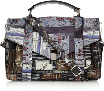 Proenza Schouler Ps1 Medium Printed Leather Satchel - Lyst