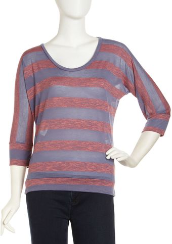 Splendid Striped Dolman-Sleeve Top - Lyst