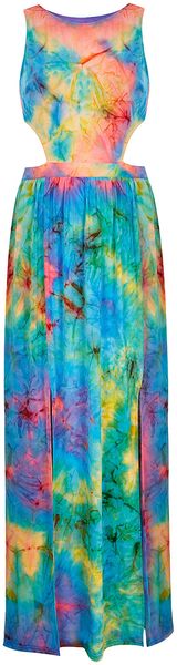 Topshop Tie Dye Maxi Dress By Rare - Lyst