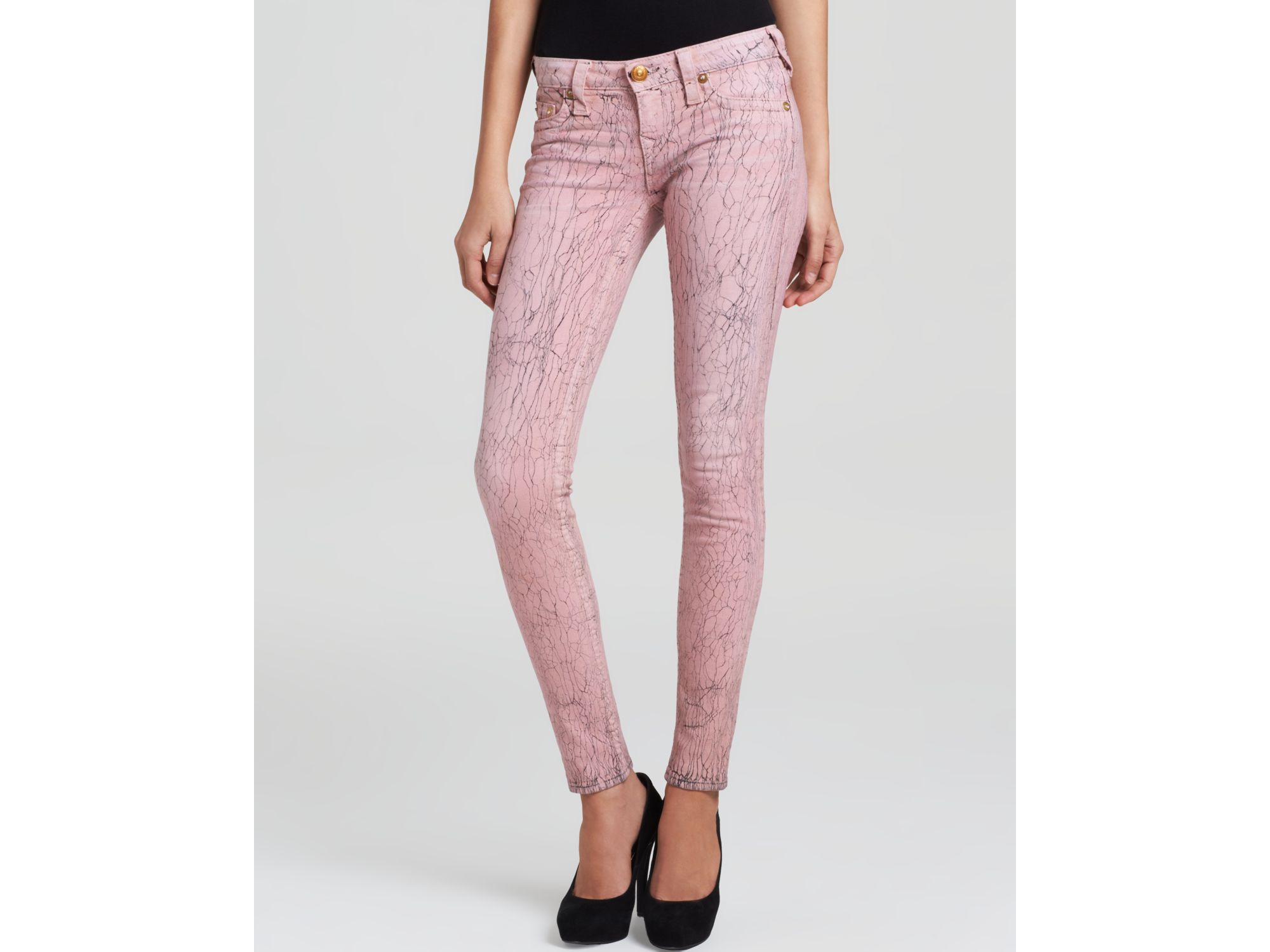 pink true religion jeans