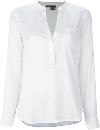 Vince Henley Blouse - Lyst