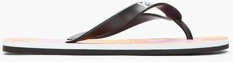 Y-3 Orange Floral Yohji Flipflops - Lyst