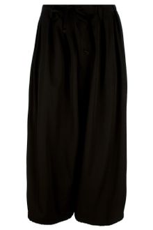 Yohji Yamamoto Belted Wide Leg Trouser - Lyst