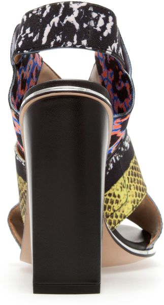 Zara Stretch Sandal in Multicolor (two-tone) - Lyst